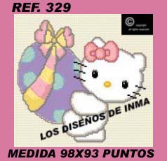ESQUEMA PUNTO DE CRUZ. COLECCION HELLO KITTY