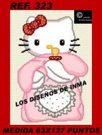 ESQUEMA PUNTO DE CRUZ. COLECCIÓN HELLO KITTY