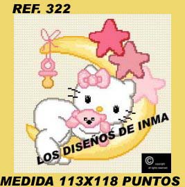 ESQUEMA PUNTO DE CRUZ. COLECCIÓN HELLO KITTY