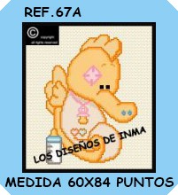 ESQUEMA PUNTO DE CRUZ. COLECCIÓN PELUCHES