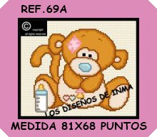 ESQUEMA PUNTO DE CRUZ. COLECCIÓN PELUCHES