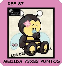 ESQUEMA PUNTO DE CRUZ. COLECCIÓN PELUCHES