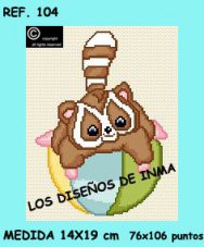 ESQUEMA PUNTO DE CRUZ. COLECCIÓN PELUCHES