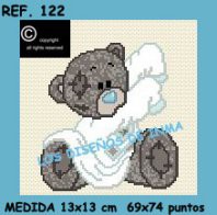 ESQUEMA PUNTO DE CRUZ. COLECCIÓN PELUCHES