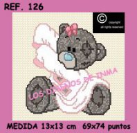 ESQUEMA PUNTO DE CRUZ. COLECCIÓN PELUCHES