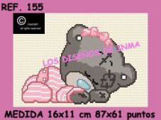 ESQUEMA PUNTO DE CRUZ. COLECCIÓN PELUCHES