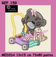 ESQUEMA PUNTO DE CRUZ. COLECCIÓN PELUCHES