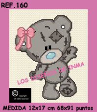 ESQUEMA PUNTO DE CRUZ. COLECCIÓN PELUCHES